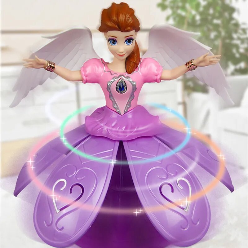 Beautiful Fairy Princess Doll Universal Light Musical Dancing Angel ...