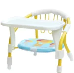 Baby Chair with Tray | Children Study Chair, Foldable Baby Seat Plastic Travelling and Home for Baby Kids - Image 4
