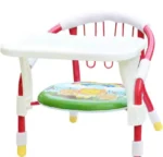 Baby Chair with Tray | Children Study Chair, Foldable Baby Seat Plastic Travelling and Home for Baby Kids - Image 3