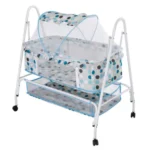 Baby Cot | Baby Cradle With Mosquito Net Baby Swing Cradle Bed Folding Baby Cradle Bed-COT 208 - Image 3