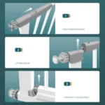 Door Safety Gate HAMON Stair Safety Gate for Children Stair Gate - Image 5
