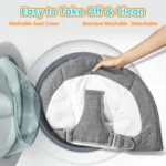 Electric Swing Baby Cradle with Remote Control Toddler Rocking Chair Toys Cotton Bouncer Play Infant Bassinets Cradles - Image 15