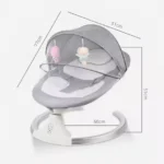 Electric Swing Baby Cradle with Remote Control Toddler Rocking Chair Toys Cotton Bouncer Play Infant Bassinets Cradles - Image 11