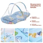 Newborn Baby Crib Netting Children Portable Foldable Baby Bed Mosquito Net Boat Type Zipper Curtain Infant Play Tent Sleep Bed - Image 6