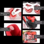 8 Pack Inline Skate Wheels, Indoor/Outdoor Roller Skate Wheels, Roller Blade Replacement Wheels with Bearing 64mm - Image 18