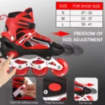 8 Pack Inline Skate Wheels, Indoor/Outdoor Roller Skate Wheels, Roller Blade Replacement Wheels with Bearing 64mm - Image 15