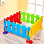 Kids Plastic Baby Gate Fence Indoor and Outdoor Playpen for Kids 4pcs