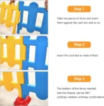 Kids Plastic Baby Gate Fence Indoor and Outdoor Playpen for Kids 4pcs - Image 2