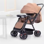 Lightweight Foldable Travel Baby Stroller with Two-Way Push for 0-12 Months Multifunctional New Model EVA Wheels Car Type - Image 2
