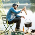 Mini Folding Armless Backpack Carp Fishing Outdoor Beach Chair Portable Folding Camping Stool Chair for Camping Fishing Travel Hiking Camp Chair Garden Beach Picnic Outdoor Foldable Chair Sto - Image 4