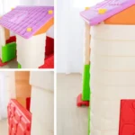 Outdoor Indoor Household Kids Home Playground Toys Safety Small Kids Plastic Playhouse Kids Game Mini Indoor Playground Equipment Security Plastic Kids Playhouse - Image 5