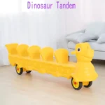 Kindergarten Children Plastic Riding Car Preschool Kids Tandem Toys - Image 6