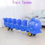 Kindergarten Children Plastic Riding Car Preschool Kids Tandem Toys - Image 5