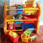 Rainbow Toys Kids Toy Storage Basket, Three Layer Storage Shelves, Convenient Simple Storage Product