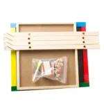 Wooden Drawing Blackboard Whiteboard Easel Painting Toy Early Education Learning Toys for Children Kids - Image 3