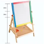 Wooden Drawing Blackboard Whiteboard Easel Painting Toy Early Education Learning Toys for Children Kids - Image 2
