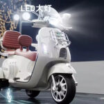 Dual Seater 12V Vespa Ride-On Scooter for Kids Safety 3 Wheels Rechargeable Electric Bike for Samll Children Age 3-8 Years - Image 3