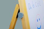 Height Adjustable Standing Double Sided Wooden Chalkboard with Non-slip Feet, Angle Height Adjustable for Aged 4-12 - for Learning, Creativity, Play