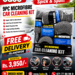 9PC Microfibre Car Cleaning Kit