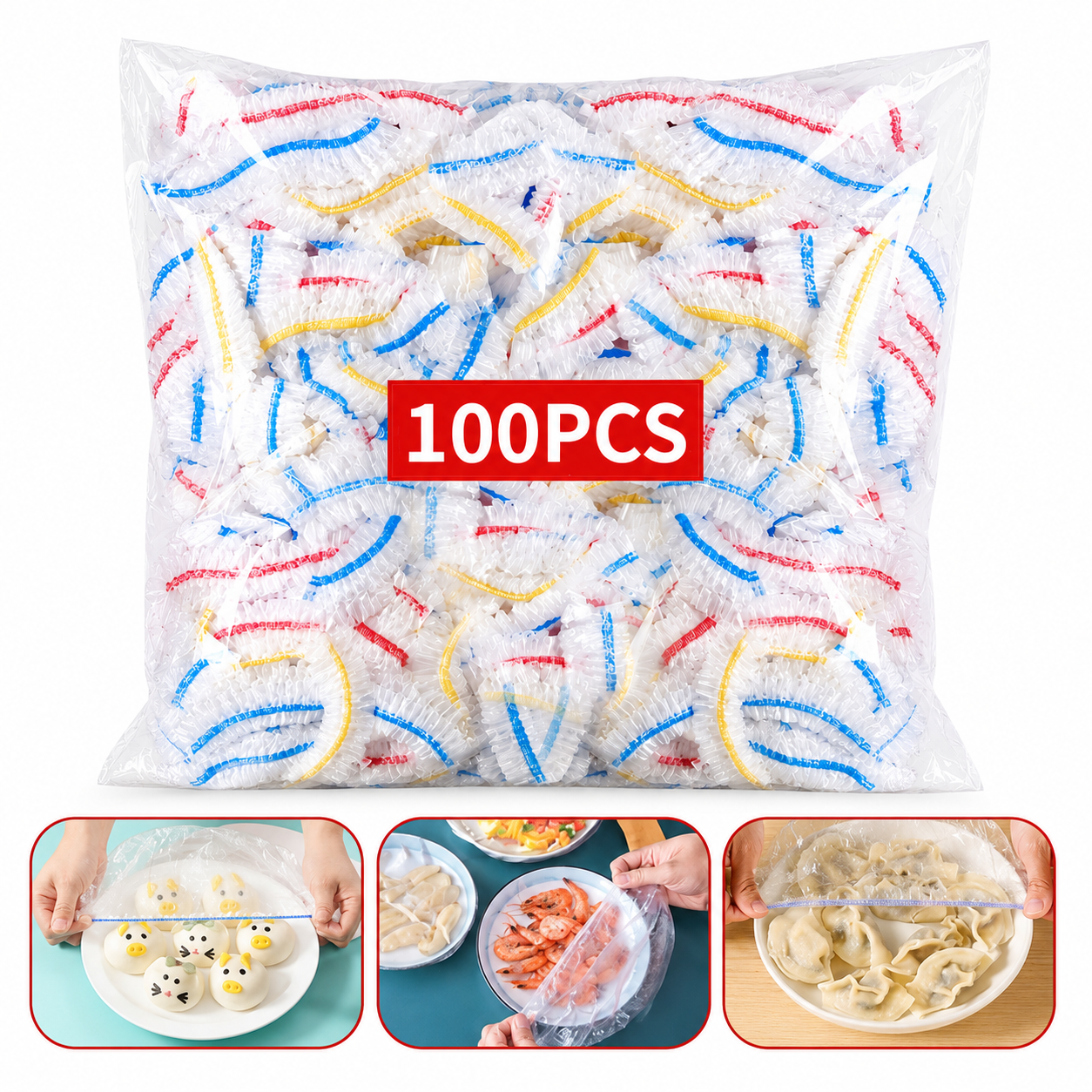 ChatGPT Image Jul 14, 2026, 02_00_29 AM 100PCS Reusable Elastic Food Covers - Image 1