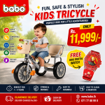 Kids Tricycle with FREE Digital Watch