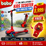 Kids 3-Wheel Foldable Scooter with FREE Kids Digital Watch