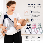 Toddler Sling Carrier, Easy to Wear Baby Carrier Sling 7-40 Lbs Baby Wrap Sling, Perfect Toddler Hip Carriers One Size