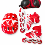 Kids Inline Skate Set with Helmet & Protective Pads