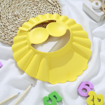 Adjustable Waterproof Eco-Friendly Cute Quick Dry Soft Shower Cap for Babies with Ear Protection Safe Bathing & Shampooing - Image 3