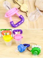 Cartoon Pattern Silicone Apple-shaped Handle Fruit Pacifier Food Feeder BPA Free Nipples for Baby 0-12 Months - Image 6