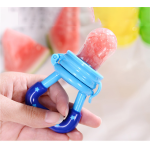 Cartoon Pattern Silicone Apple-shaped Handle Fruit Pacifier Food Feeder BPA Free Nipples for Baby 0-12 Months - Image 3