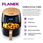 FLANEK 6L Air Fryer – FL-8855 - Image 2